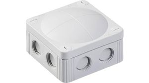 Junction Box, 4mm², 85x85x51mm, Cable Entries 8, Polypropylene